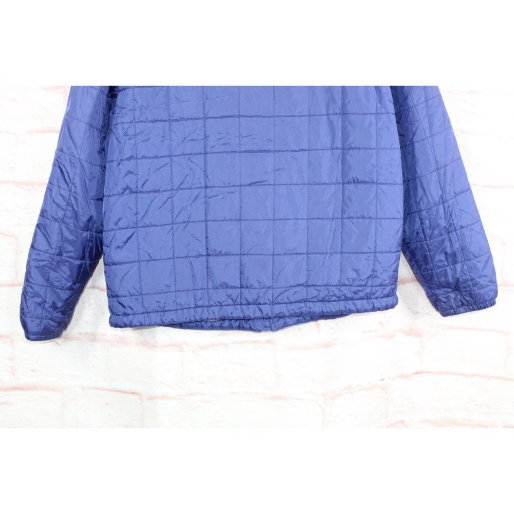 LL Bean Classic Blue Nylon Insulated Water-Resistant Full Zip Jacket M Reg - Picture 7 of 10